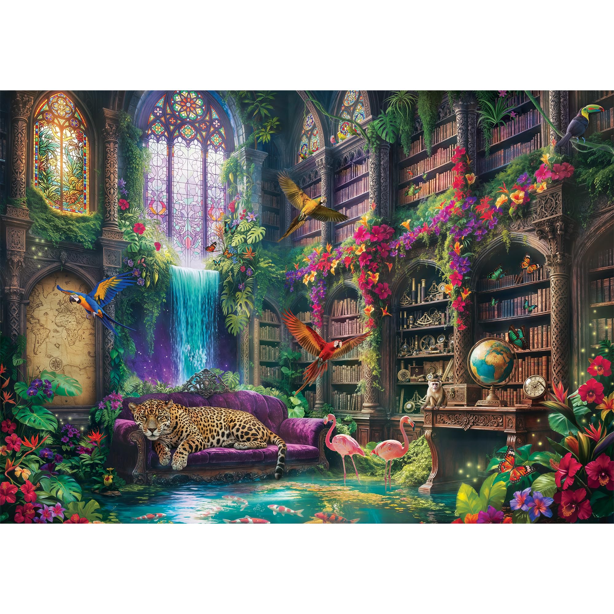 trefl-red-biblioth-que-magique-puzzle-1000-pi-ces-fantastique image 2