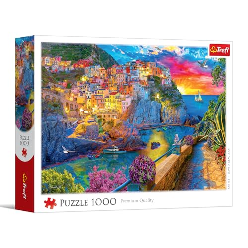 trefl-red-cinque-terre-puzzle-1000-promenade-nocturne-italie image 8