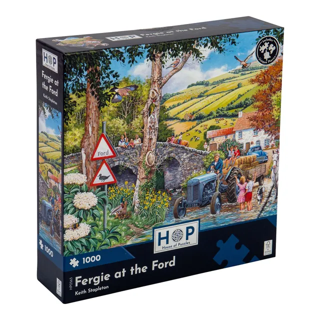 house-of-puzzles-fergie-at-the-ford-puzzle-1000-pi-ces-ferme image 1