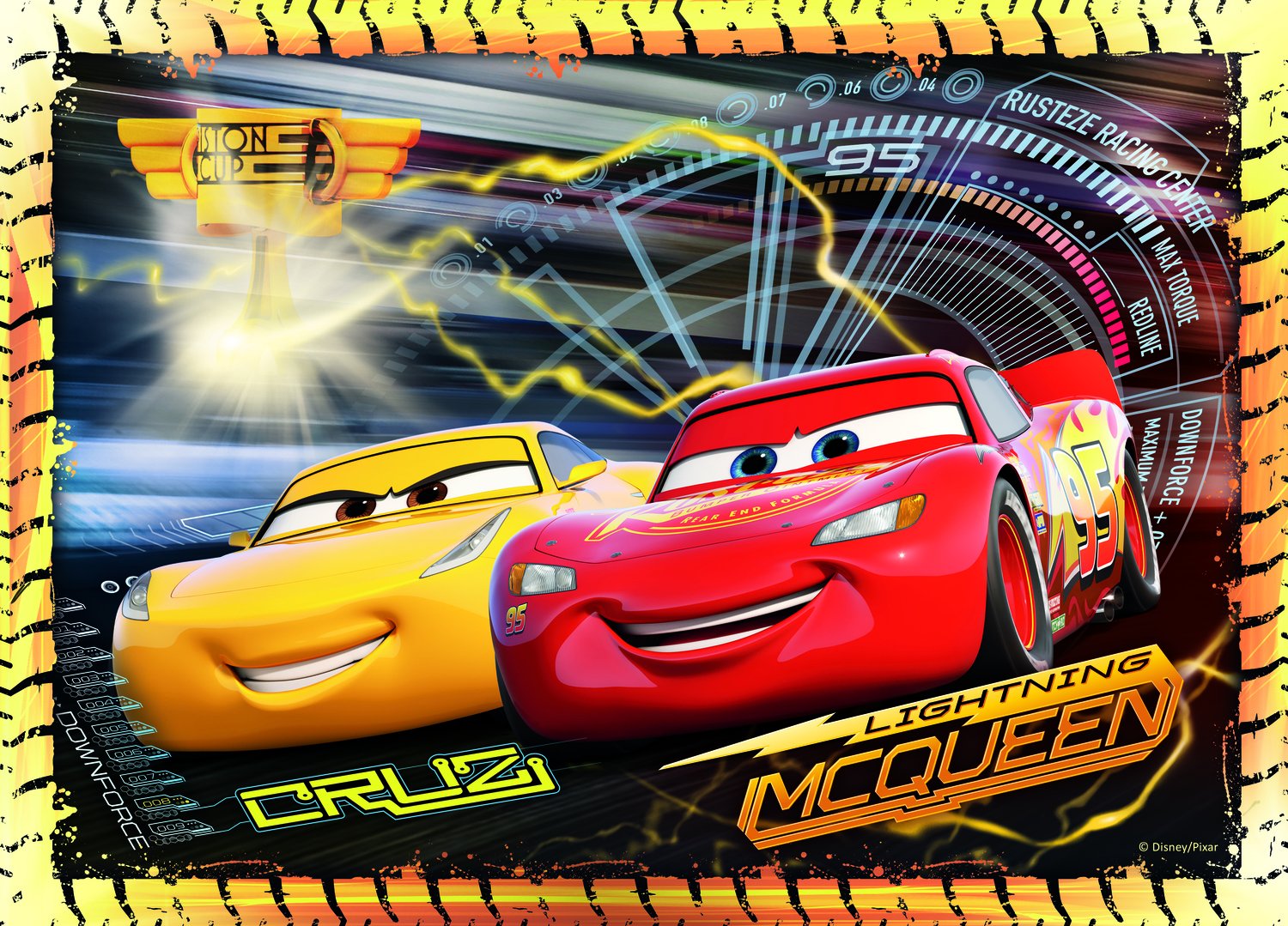 trefl-red-cars-3-puzzle-4-en-1-35-48-54-70-pi-ces image 2