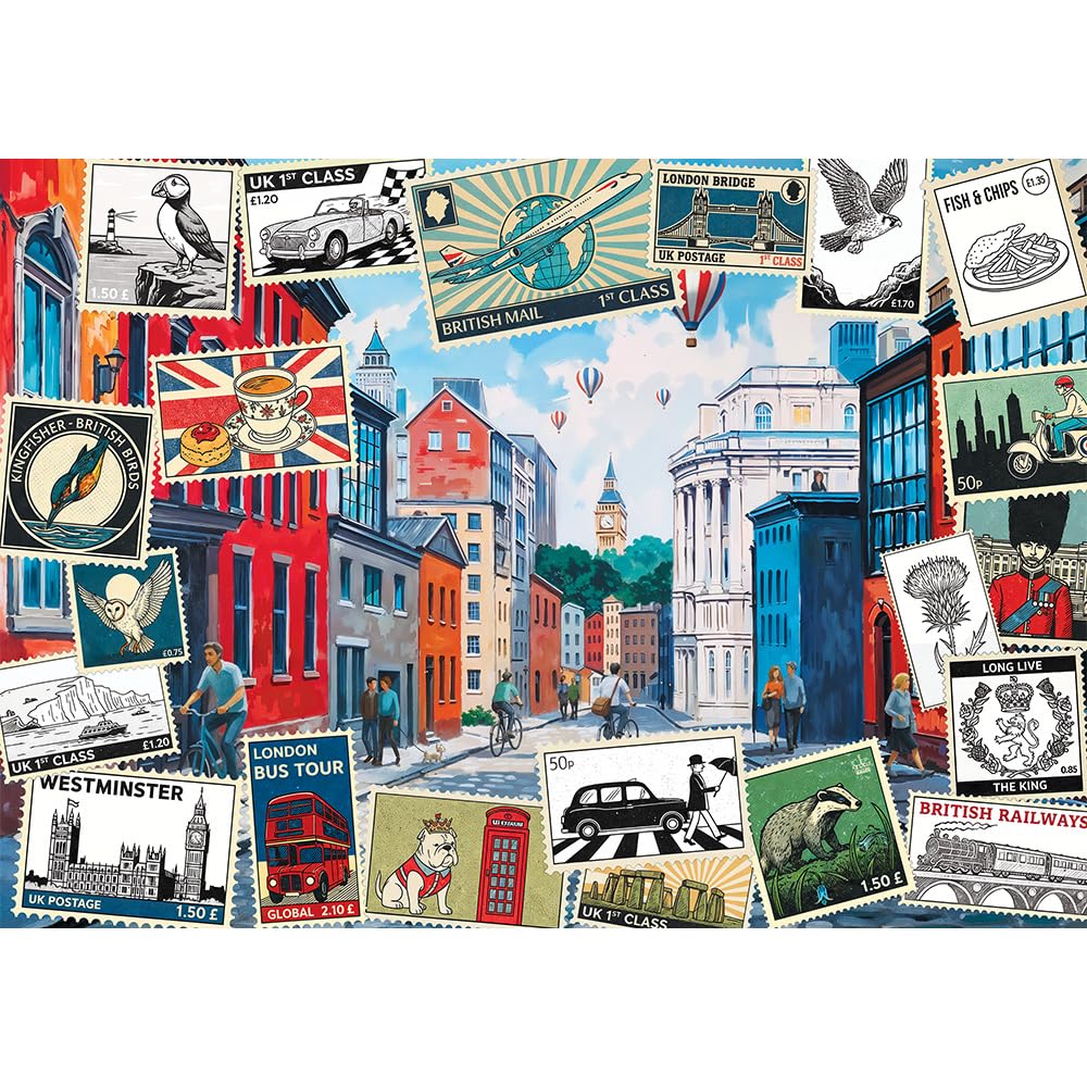 trefl-red-salutations-de-londres-puzzle-500-pi-ces-colorier image 2