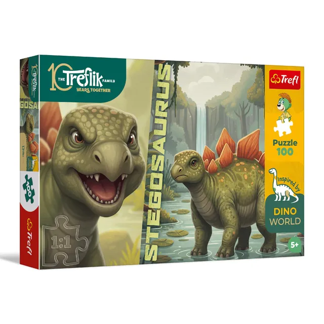 trefl-the-treflik-family-stegosaurus-puzzle-100-pi-ces-5-ans image 1