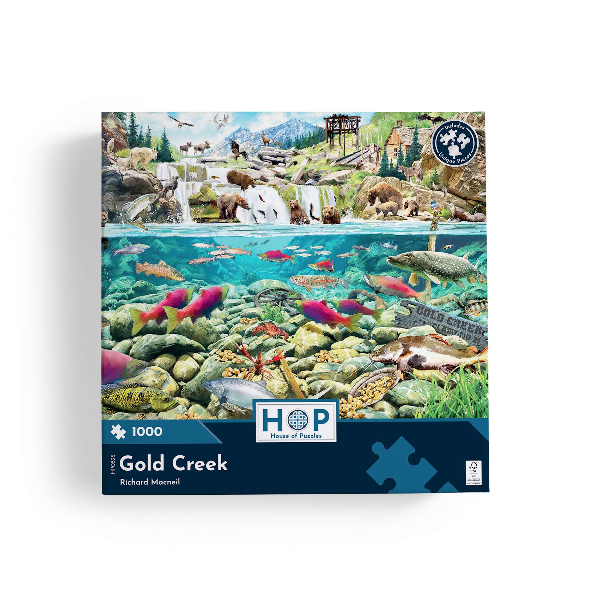 house-of-puzzles-gold-creek-puzzle-1000-pi-ces-animaux image 3