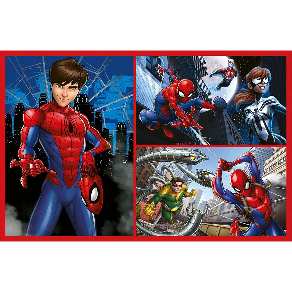 trefl-red-spider-man-2x70-pi-ces-puzzle-enfant-marvel image 2