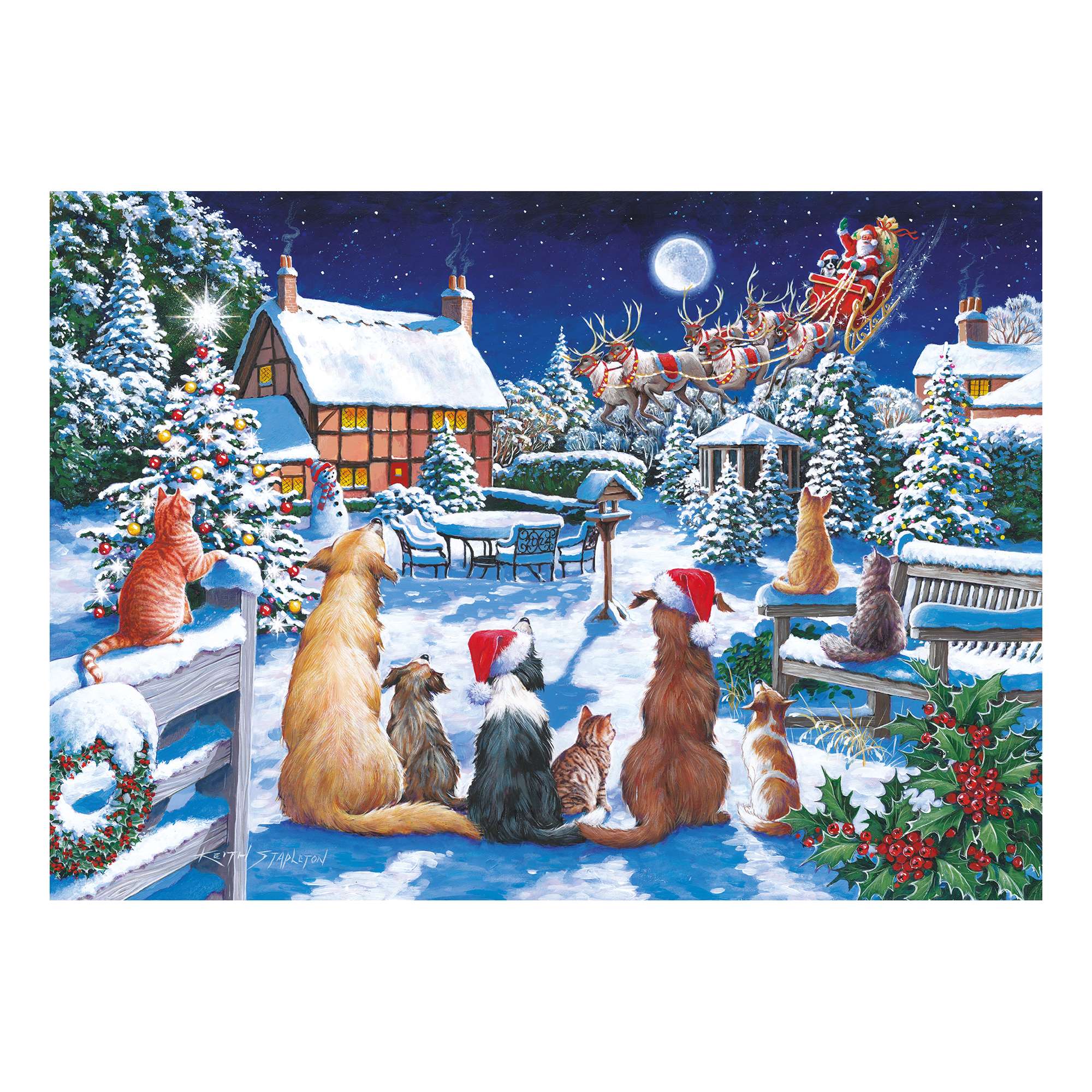 house-of-puzzles-santa-paws-mini-puzzle-150-pi-ces-tube-no-l image 2
