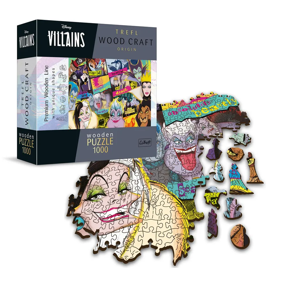 trefl-wood-craft-disney-villains-puzzle-bois-1000-pi-ces image 1
