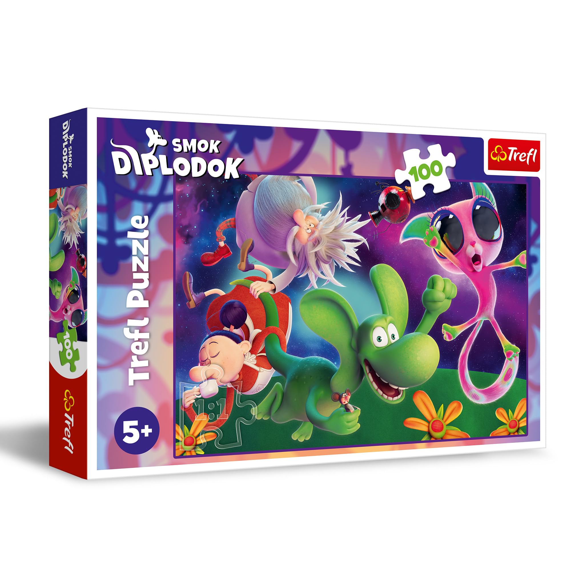 trefl-red-dragon-diplodocus-puzzle-100-pi-ces-6-ans image 1