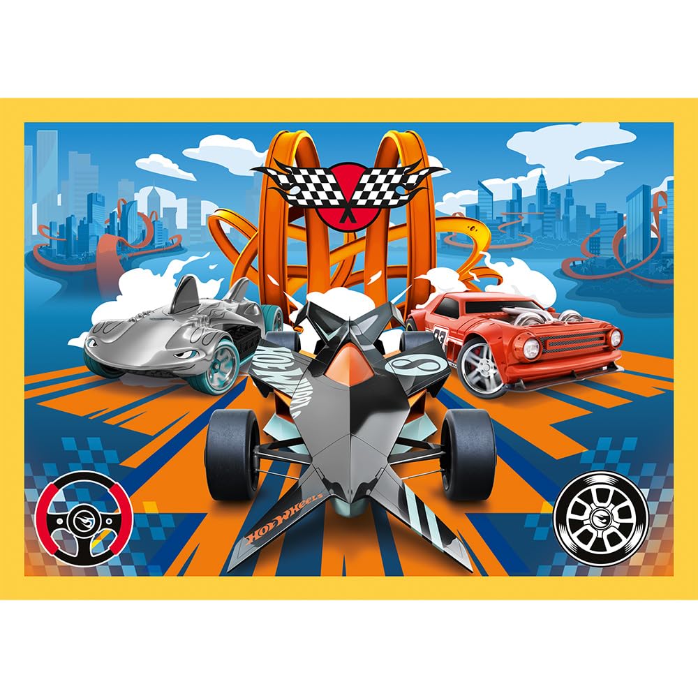 trefl-hot-wheels-voitures-puzzle-4-en-1-35-70-pi-ces-glitter image 5