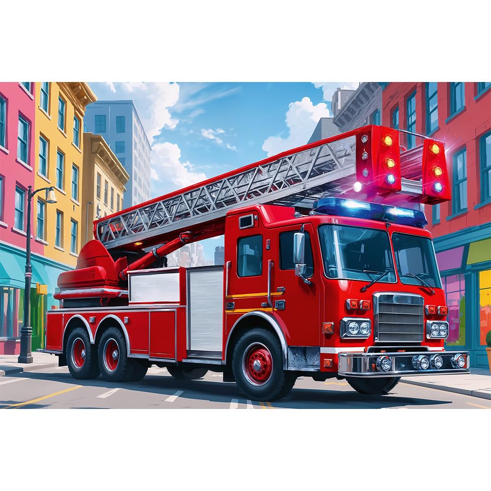 trefl-red-camion-de-pompiers-puzzle-60-pi-ces-4-ans image 2
