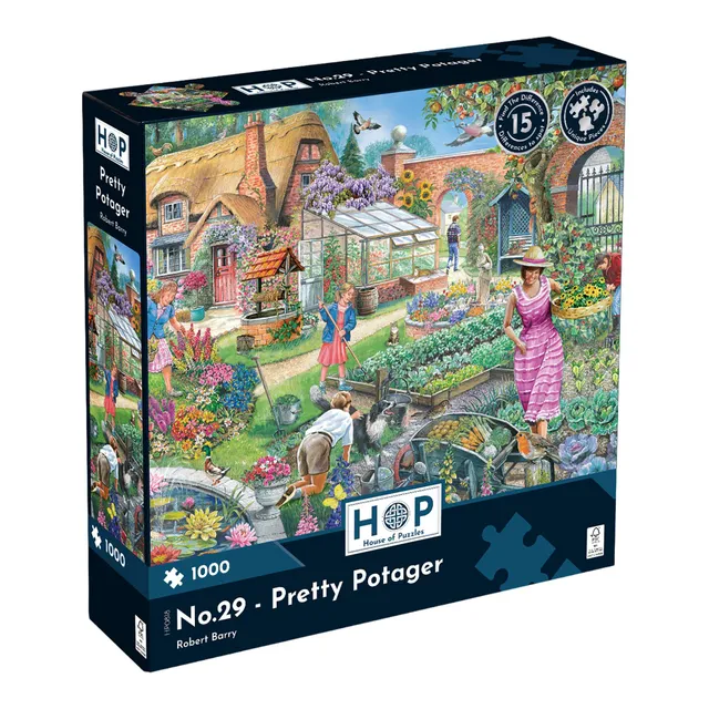 house-of-puzzles-no-29-puzzle-pretty-potager-1000-pi-ces-jardin image 1
