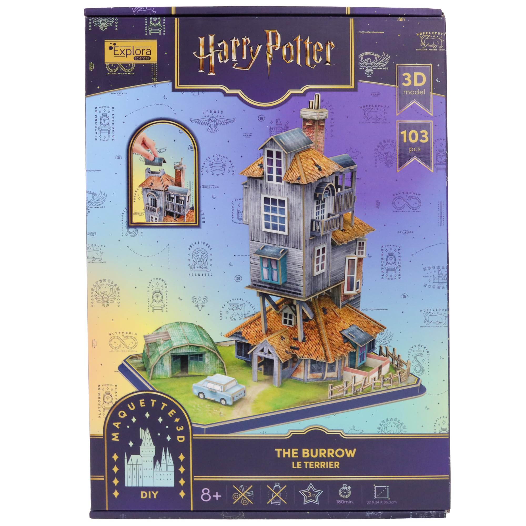 explora-maquettes-3d-harry-potter-le-terrier-puzzle-103-pi-ces image 6