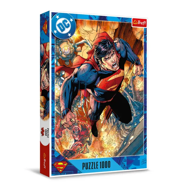 trefl-red-superman-en-action-puzzle-1000-pi-ces-dc-comics image 1