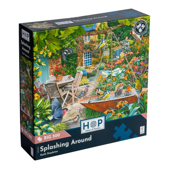 house-of-puzzles-splashing-around-puzzle-big-500-pi-ces-oiseaux image 1
