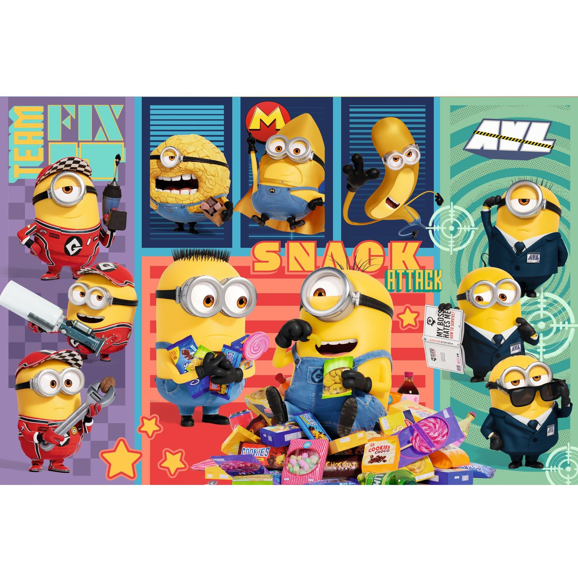 trefl-red-moi-moche-et-m-chant-4-puzzle-160-pi-ces-minions-6-ans image 2
