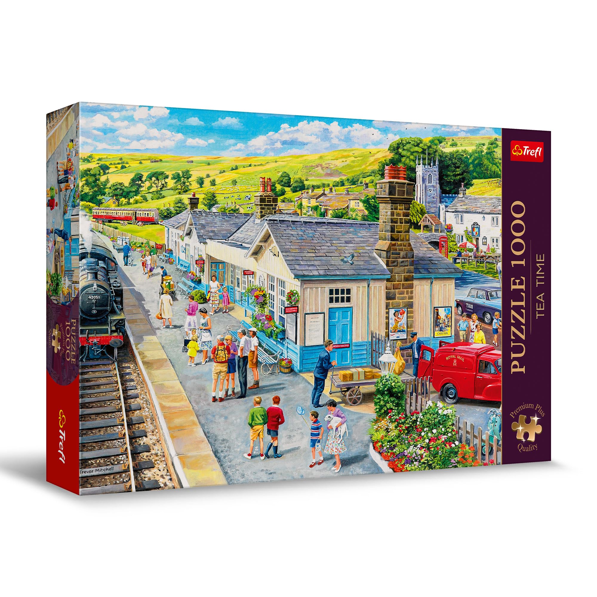 trefl-premium-plus-tea-time-gare-puzzle-1000-pi-ces-nostalgique image 1