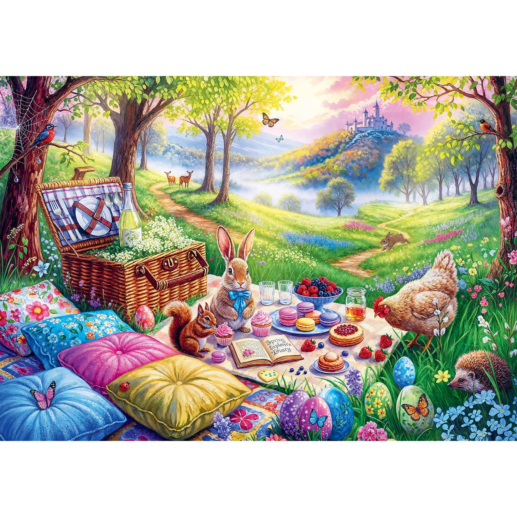 trefl-red-pique-nique-dans-la-prairie-puzzle-1000-pi-ces-animaux image 2