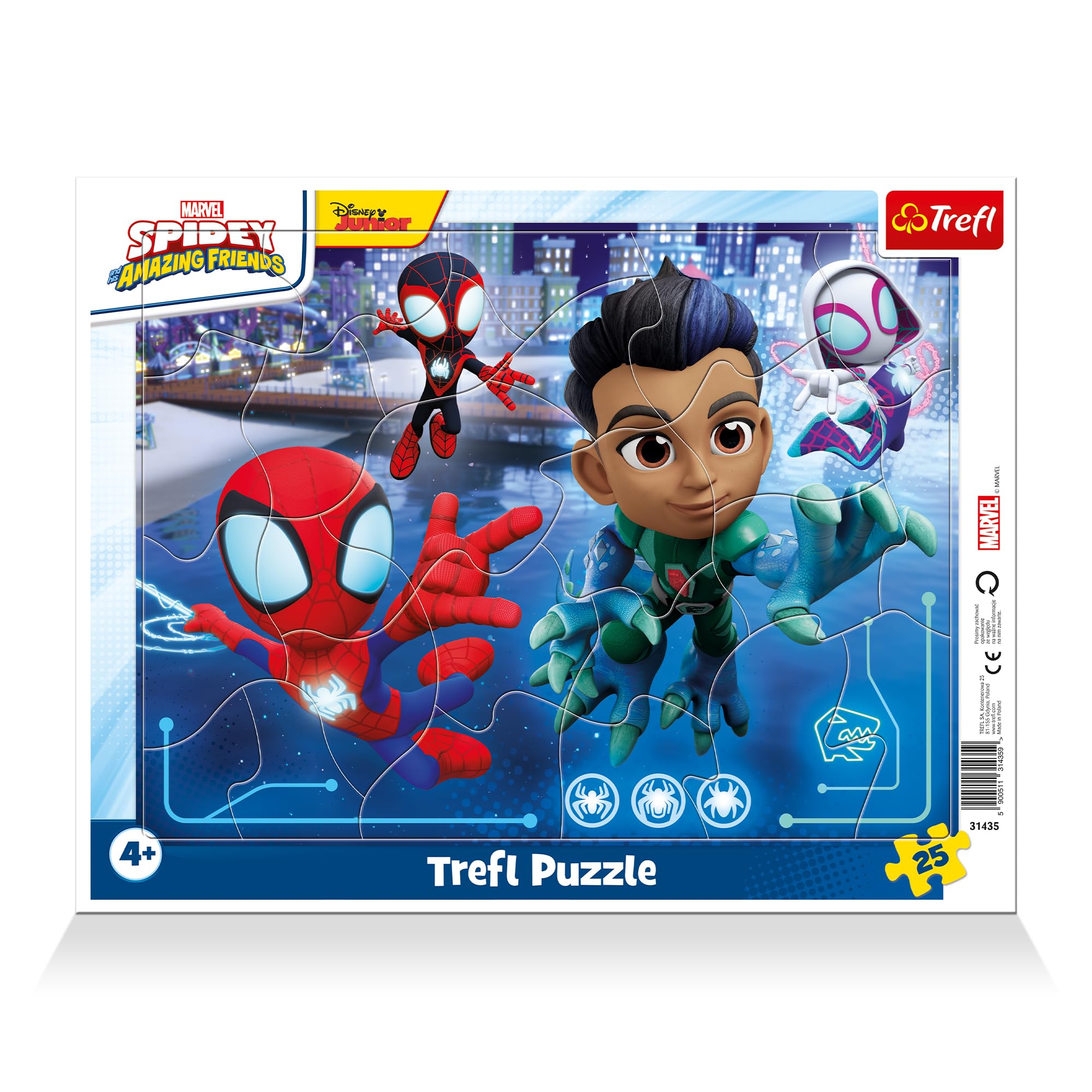 trefl-red-marvel-spiderman-puzzle-cadre-25-pi-ces-4-ans image 1