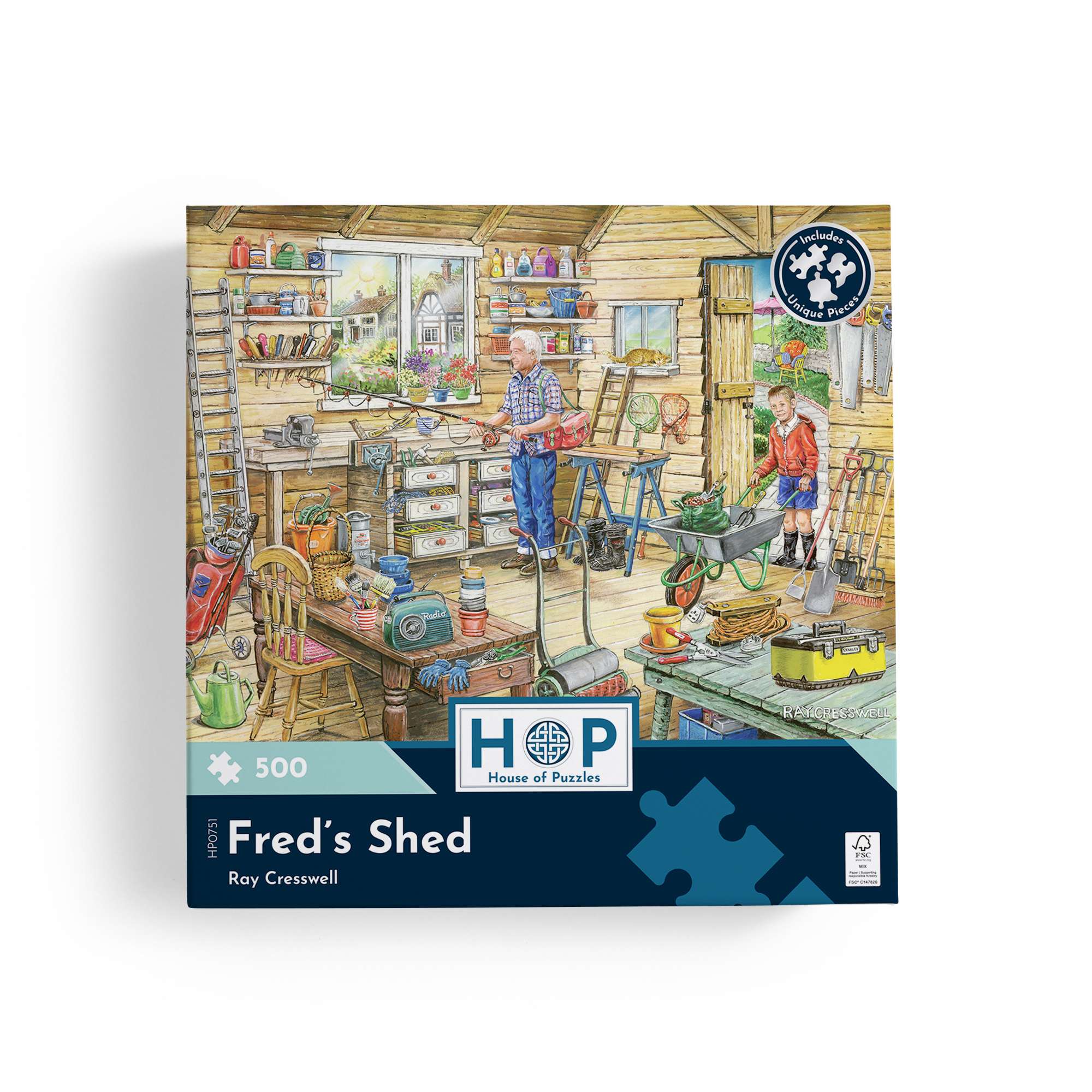 house-of-puzzles-puzzle-500-pi-ces-fred-s-shed-jardin image 4
