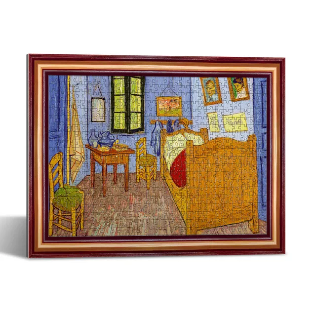 trefl-red-puzzlorama-chambre-van-gogh-puzzle-500-pi-ces-cadre image 1