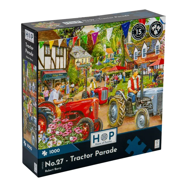house-of-puzzles-no-27-tractor-parade-puzzle-1000-pi-ces-ferme image 1