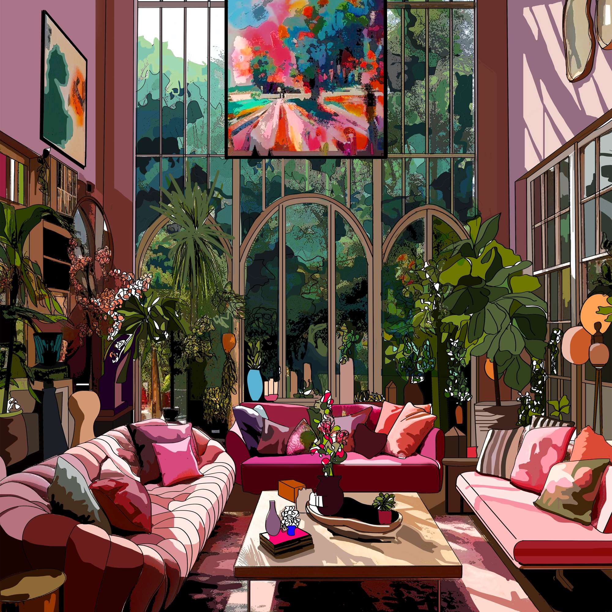 house-of-puzzles-miami-living-puzzle-1000-pi-ces-salon-rose image 3