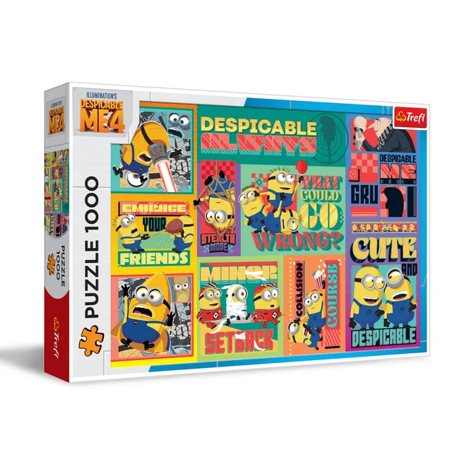 trefl-red-despicable-me-4-puzzle-1000-pcs-gru-et-minions image 1
