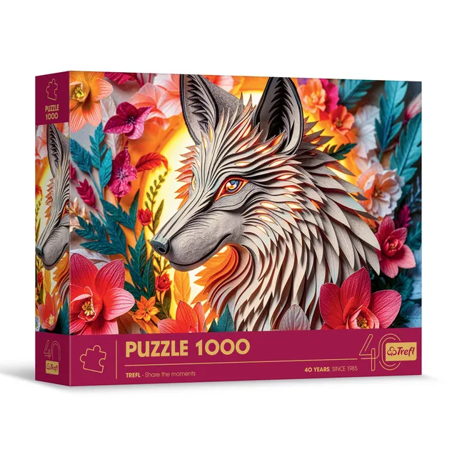 trefl-premium-plus-loup-effet-3d-puzzle-1000-pi-ces image 1