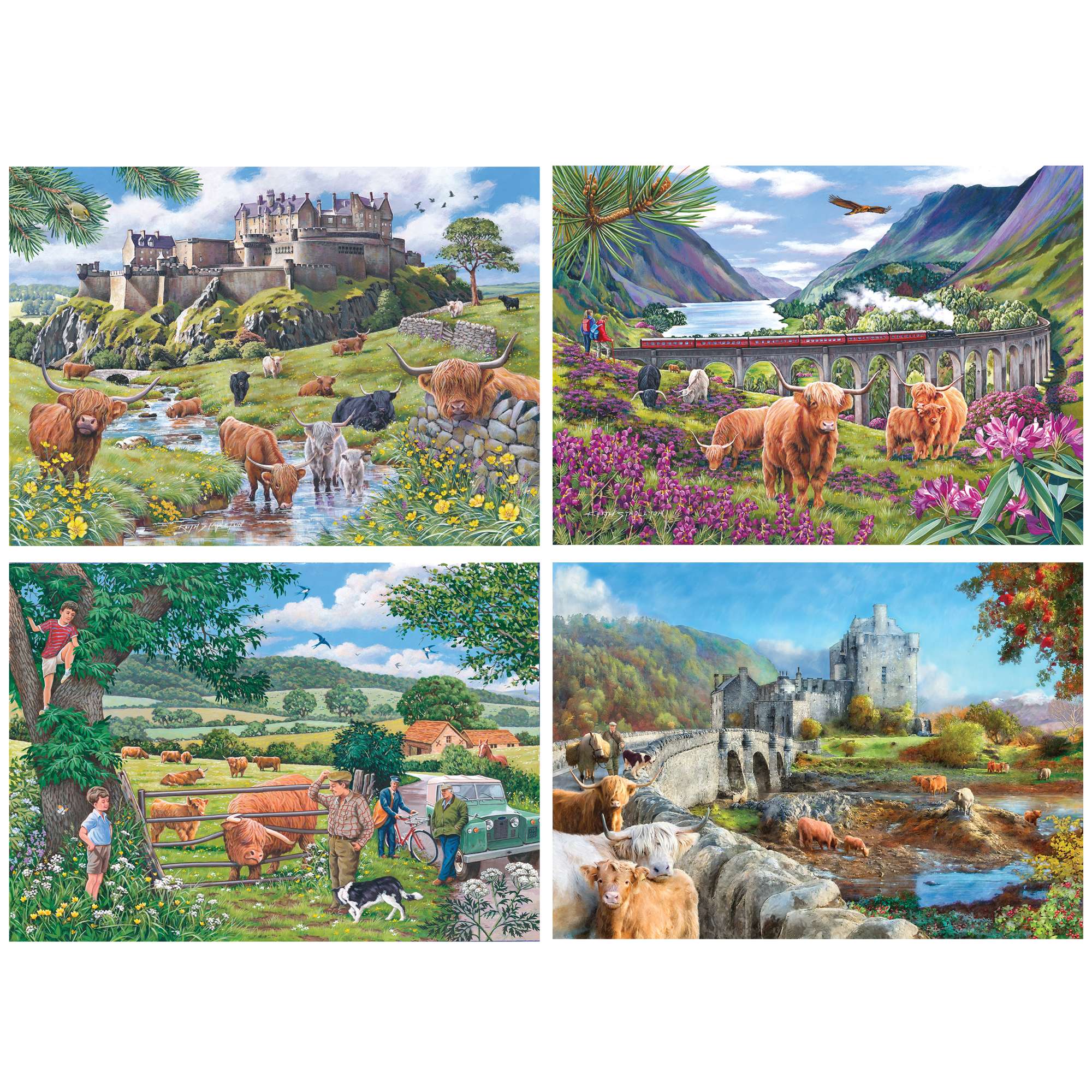 house-of-puzzles-multi-pack-4x500-puzzle-roaming-highlands image 2