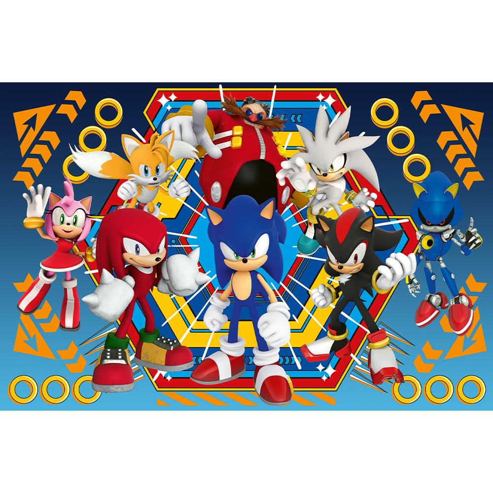 trefl-junior-sonic-super-shape-puzzle-104-xl-pi-ces-d-s-5-ans image 2