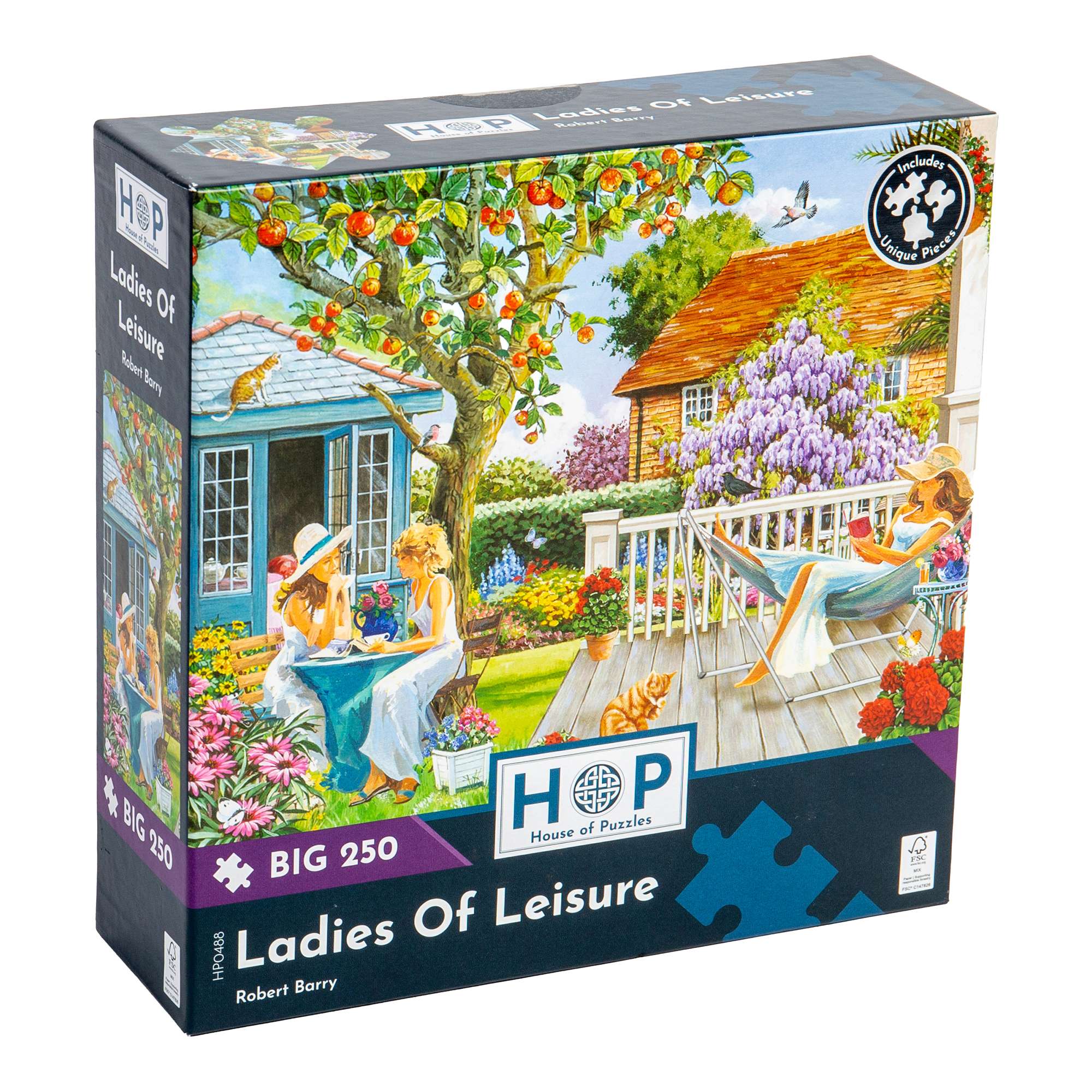 house-of-puzzles-ladies-of-leisure-puzzle-250-grandes-pi-ces-jardin image 1