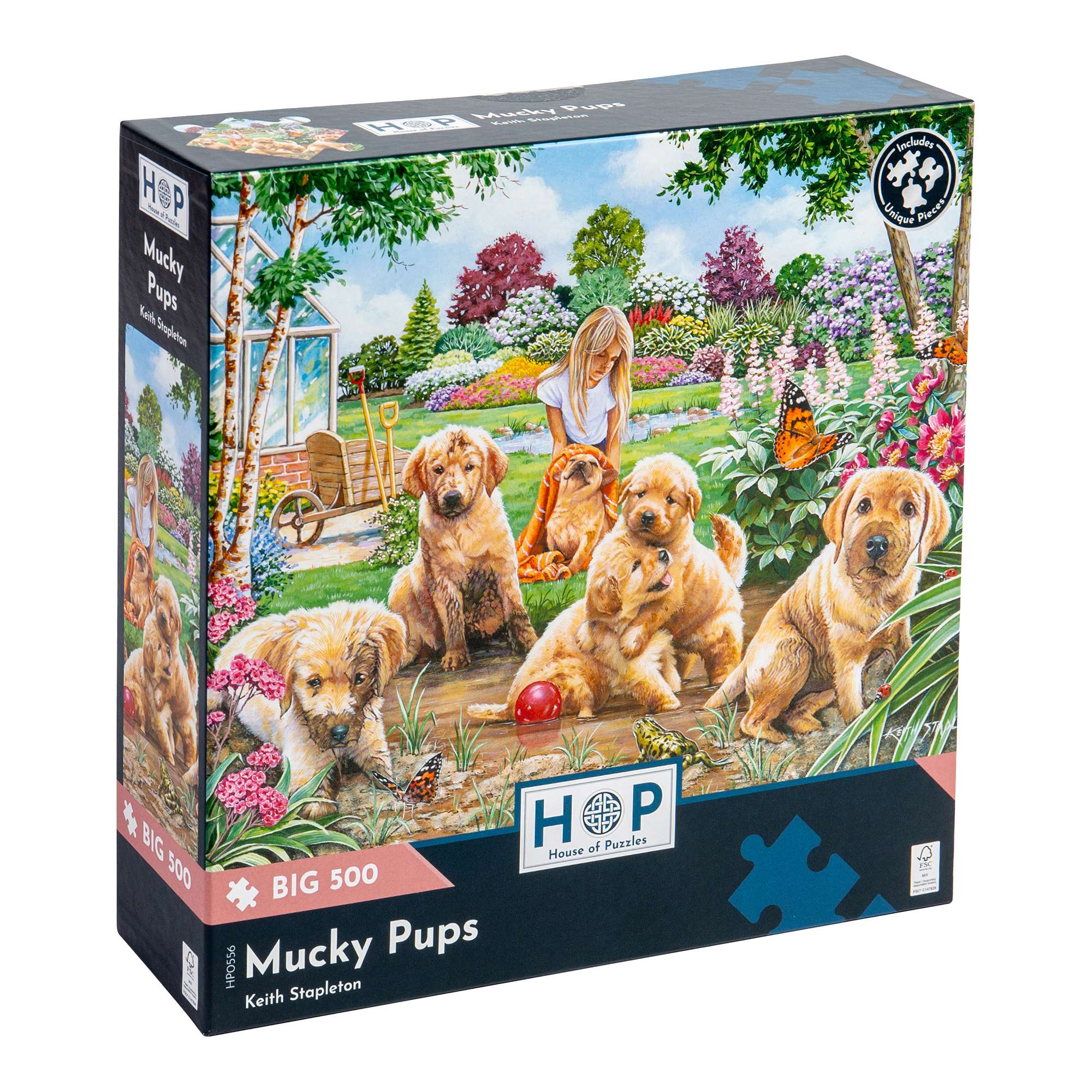 house-of-puzzles-mucky-pups-big-puzzle-500-pi-ces-chiens image 1