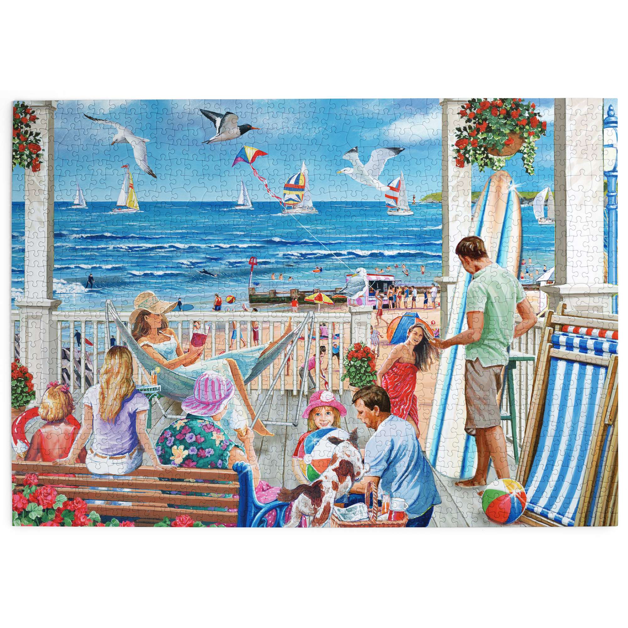 house-of-puzzles-all-on-deck-puzzle-1000-pi-ces-plage image 2
