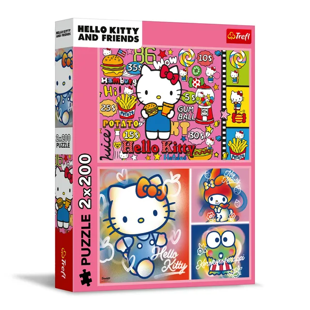 trefl-red-hello-kitty-puzzle-2x200-pi-ces-ado image 1