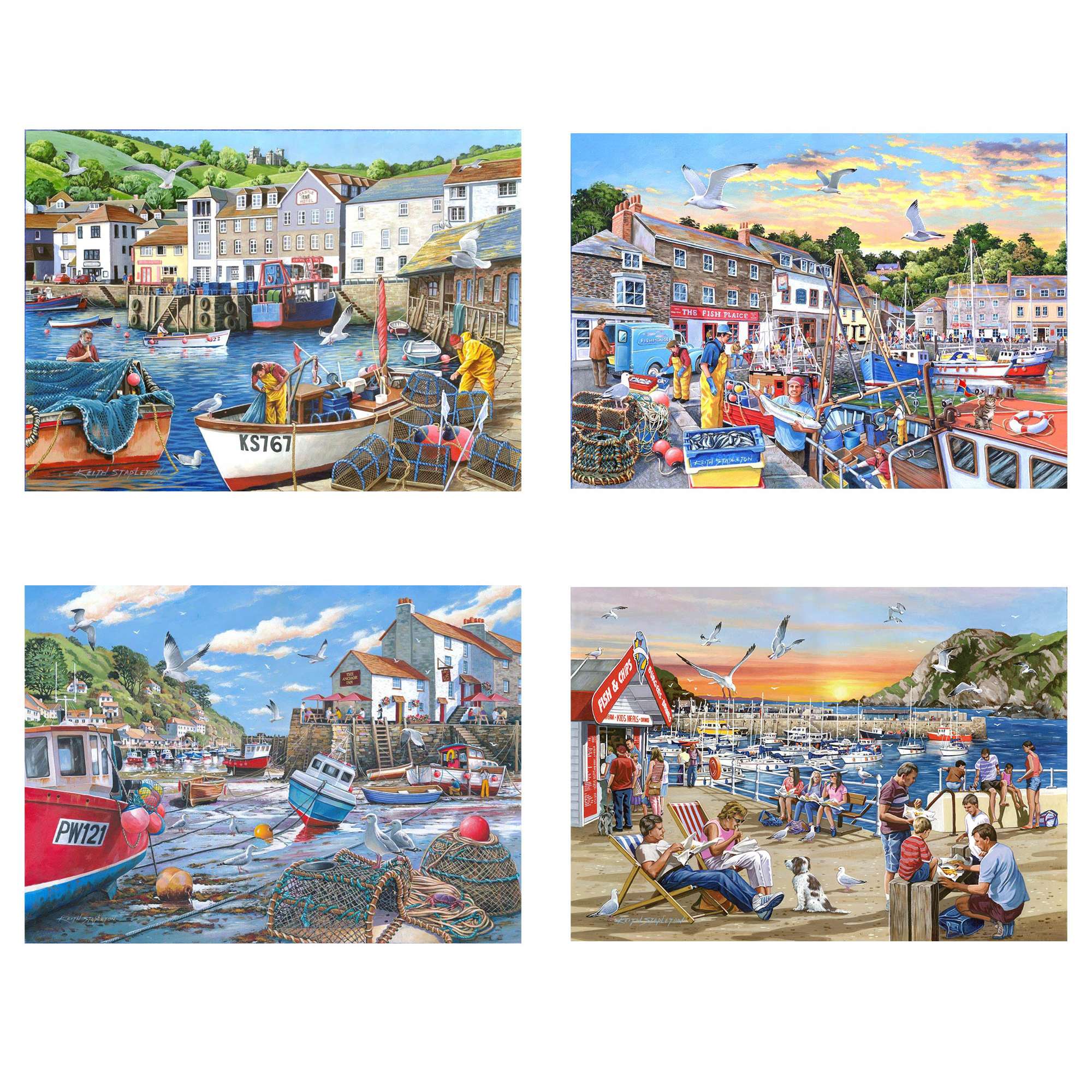 house-of-puzzles-days-at-the-dock-puzzle-4x500-port-maritime image 2