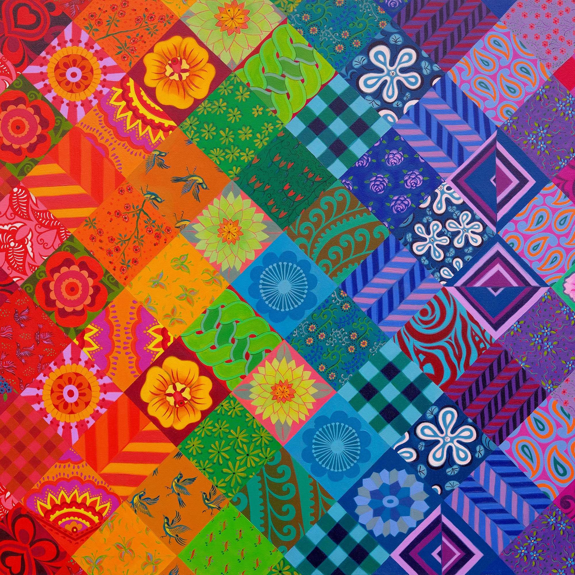 house-of-puzzles-patchwork-rainbow-puzzle-150-pi-ces-tube-voyage image 3