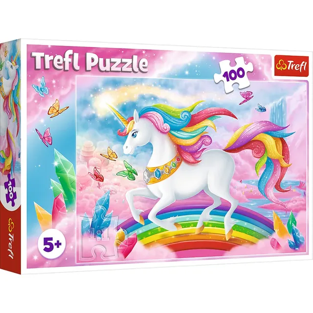 trefl-red-monde-cristal-puzzle-100-pi-ces-licornes image 1