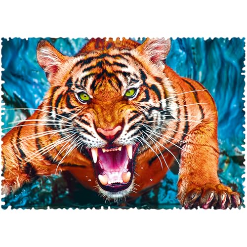 trefl-premium-plus-crazy-shapes-puzzle-600-pi-ces-tigre image 8
