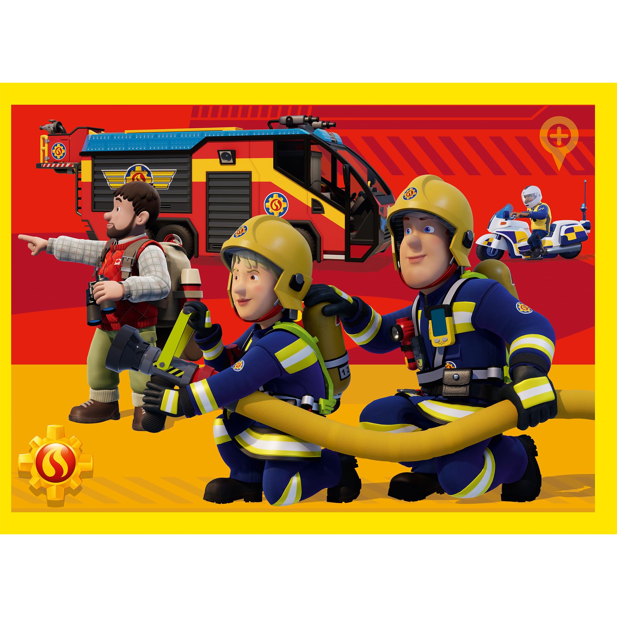 trefl-red-sam-le-pompier-puzzle-4-en-1-enfant-4-ans image 4