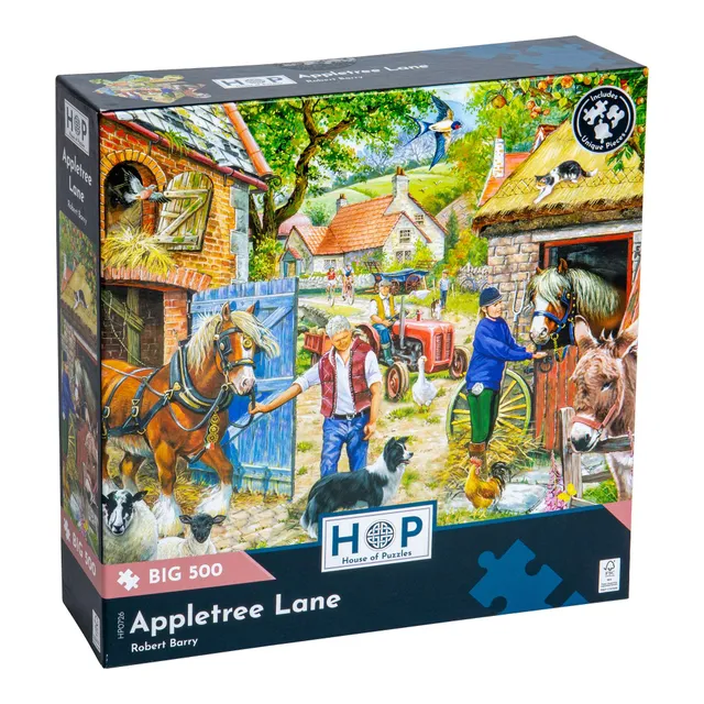 house-of-puzzles-appletree-lane-puzzle-big-500-pi-ces-ferme image 1