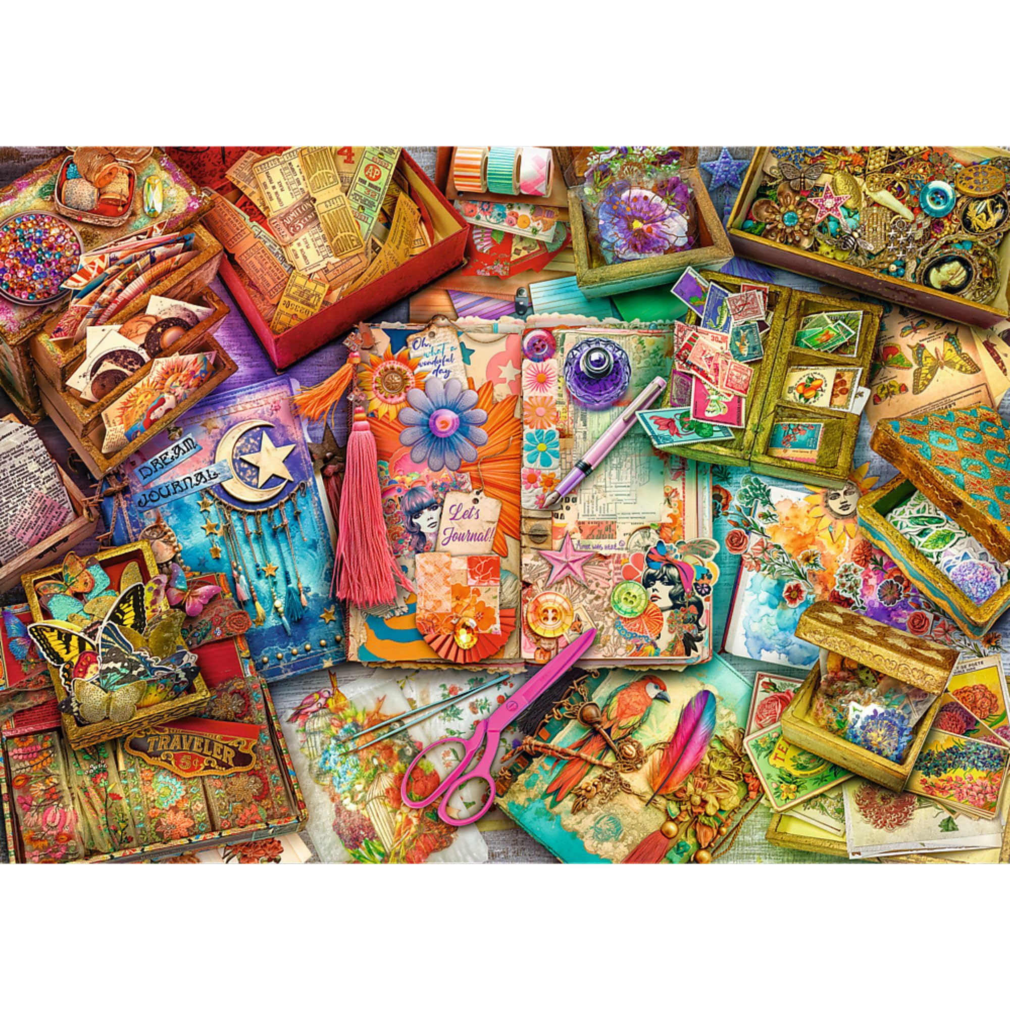 trefl-premium-plus-tea-time-bureau-de-journaliste-puzzle-1000-pi-ces image 2