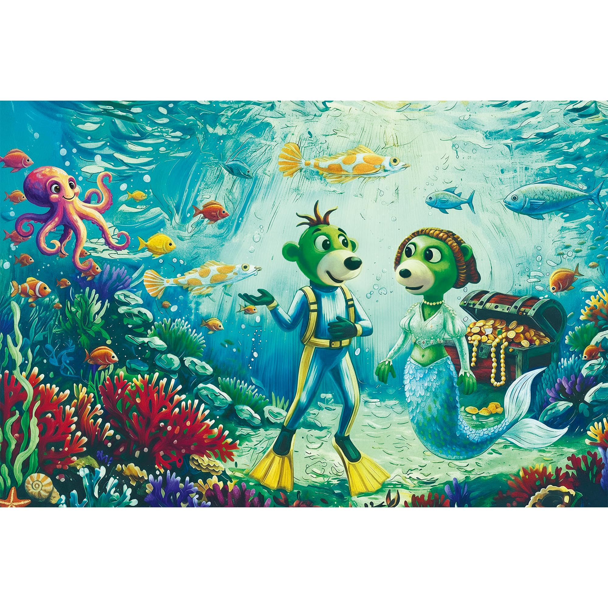 trefl-the-treflik-family-magie-profondeurs-puzzle-100-pi-ces-5-ans image 2