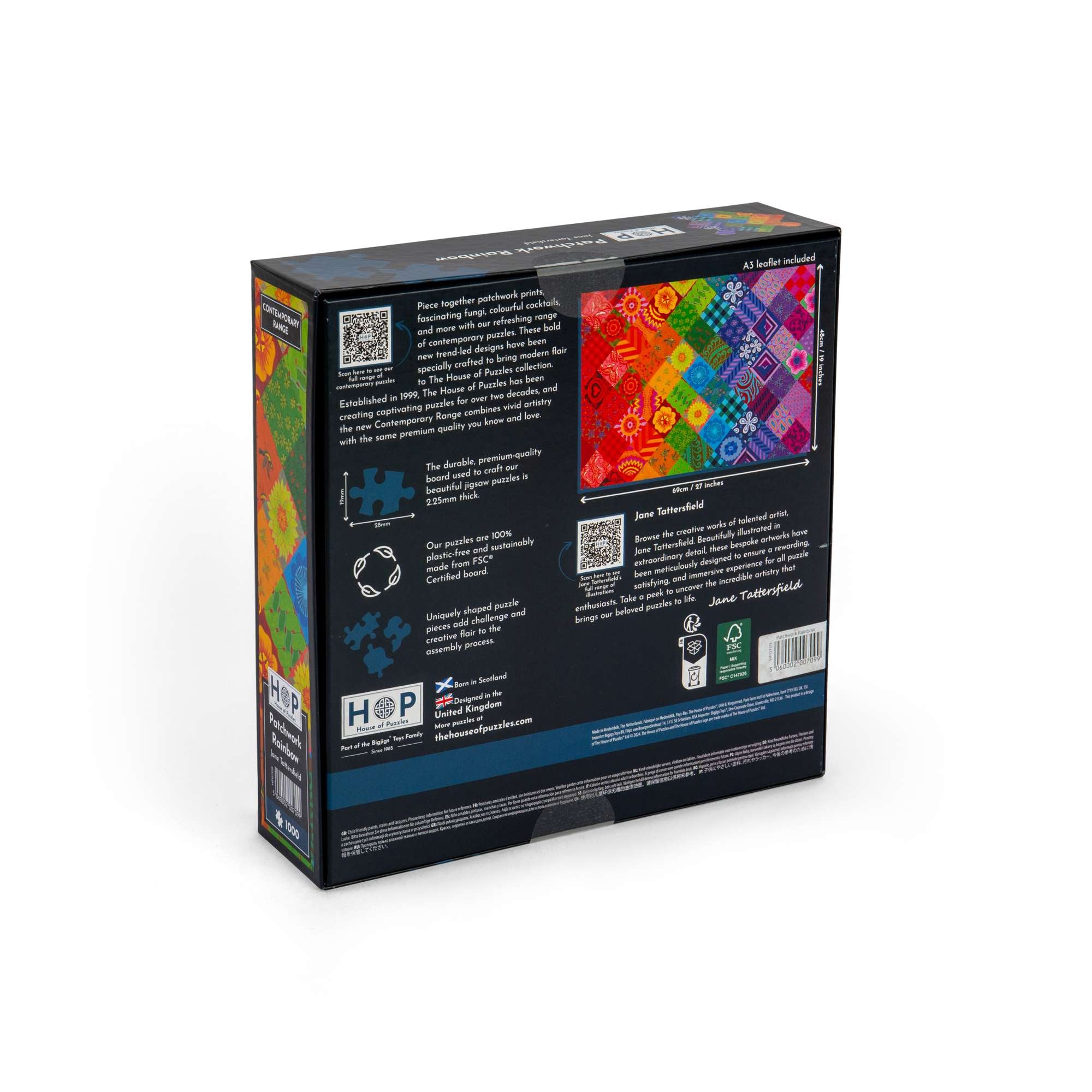 house-of-puzzles-1000-puzzle-patchwork-rainbow-1000-pi-ces image 3