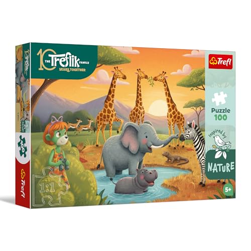 trefl-the-treflik-family-puzzle-100-pi-ces-5-ans-nature image 7