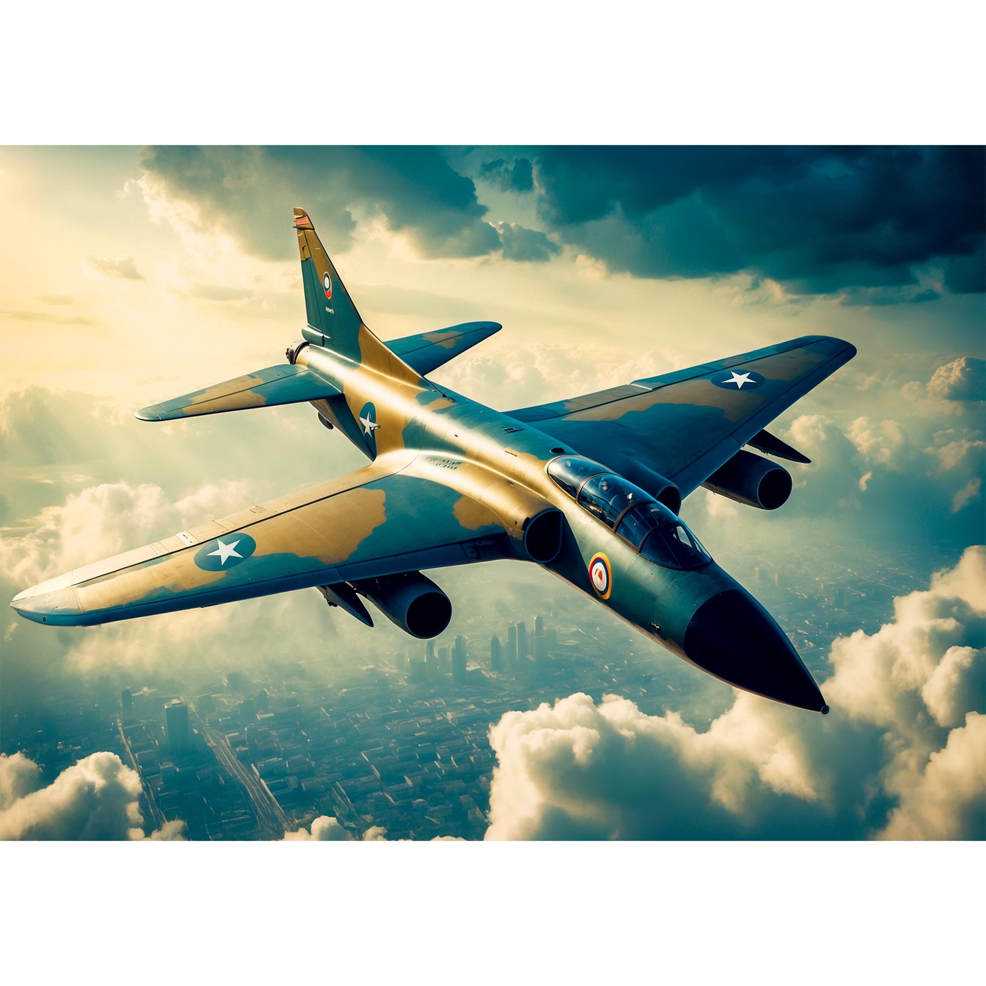 trefl-premium-plus-au-dessus-des-nuages-puzzle-1000-pi-ces-avion image 2
