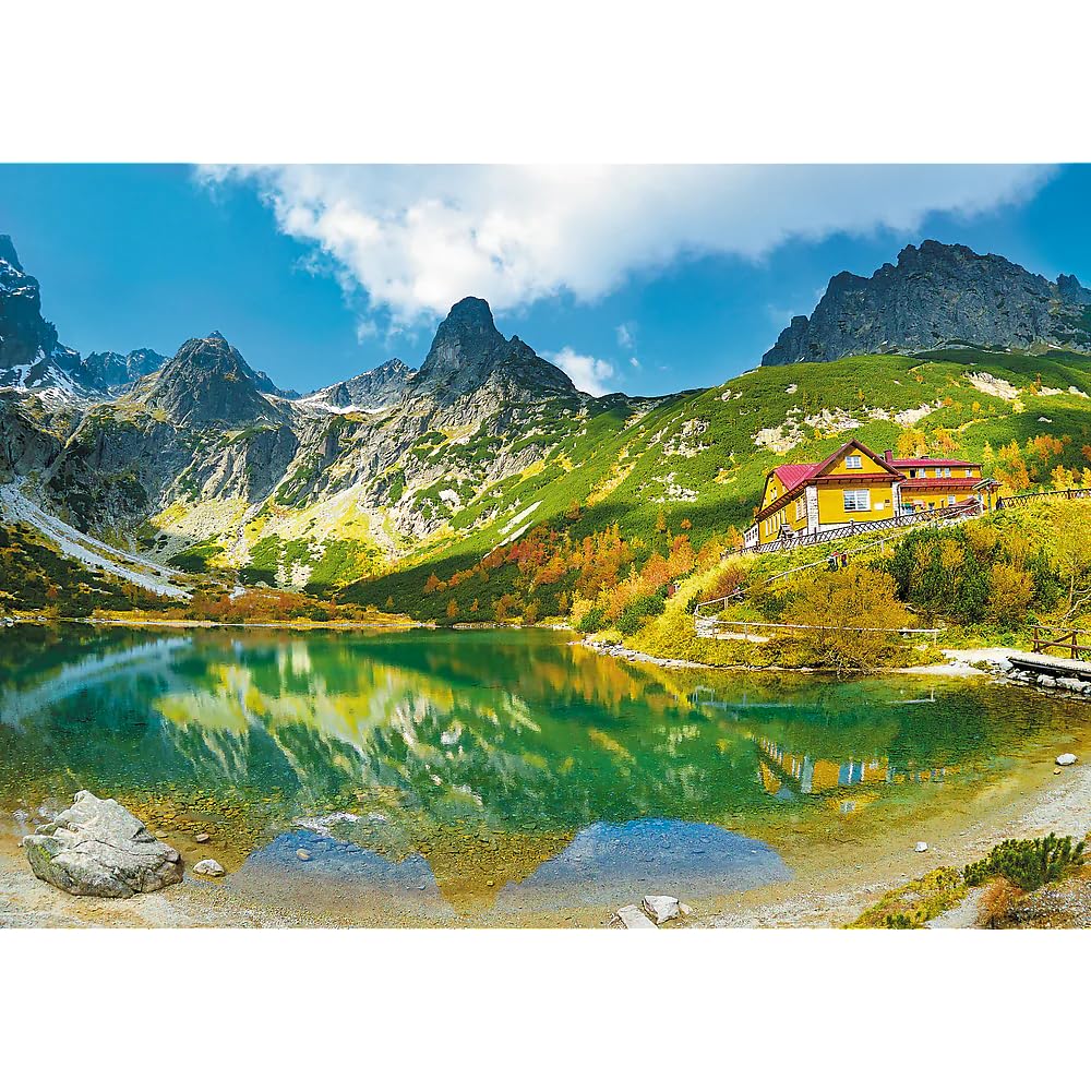 trefl-red-10606-puzzle-1000-pi-ces-refuge-lac-vert image 2