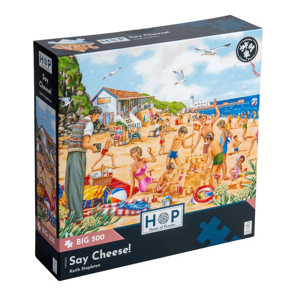 house-of-puzzles-say-cheese-puzzle-500-pi-ces-xl-plage image 1