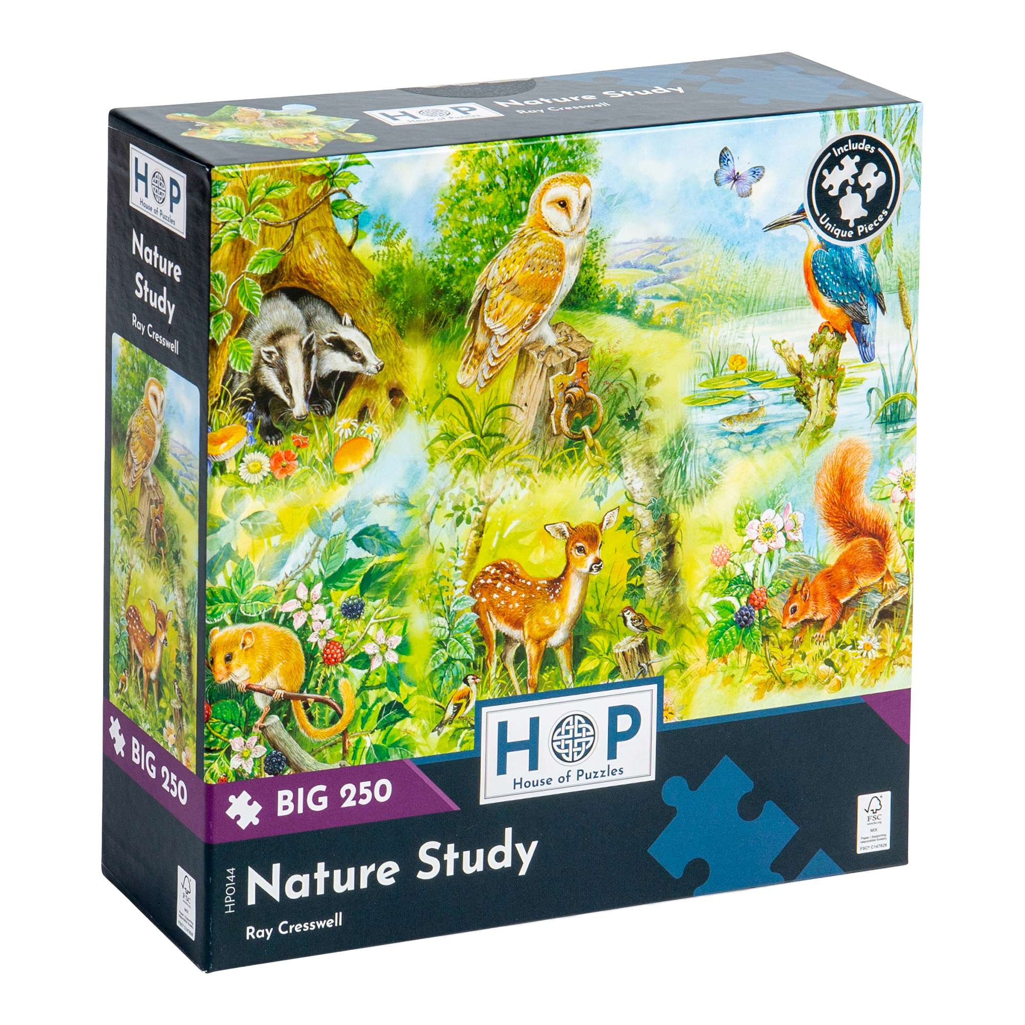 house-of-puzzles-big-250-nature-study-puzzle-250-pi-ces-animaux image 1