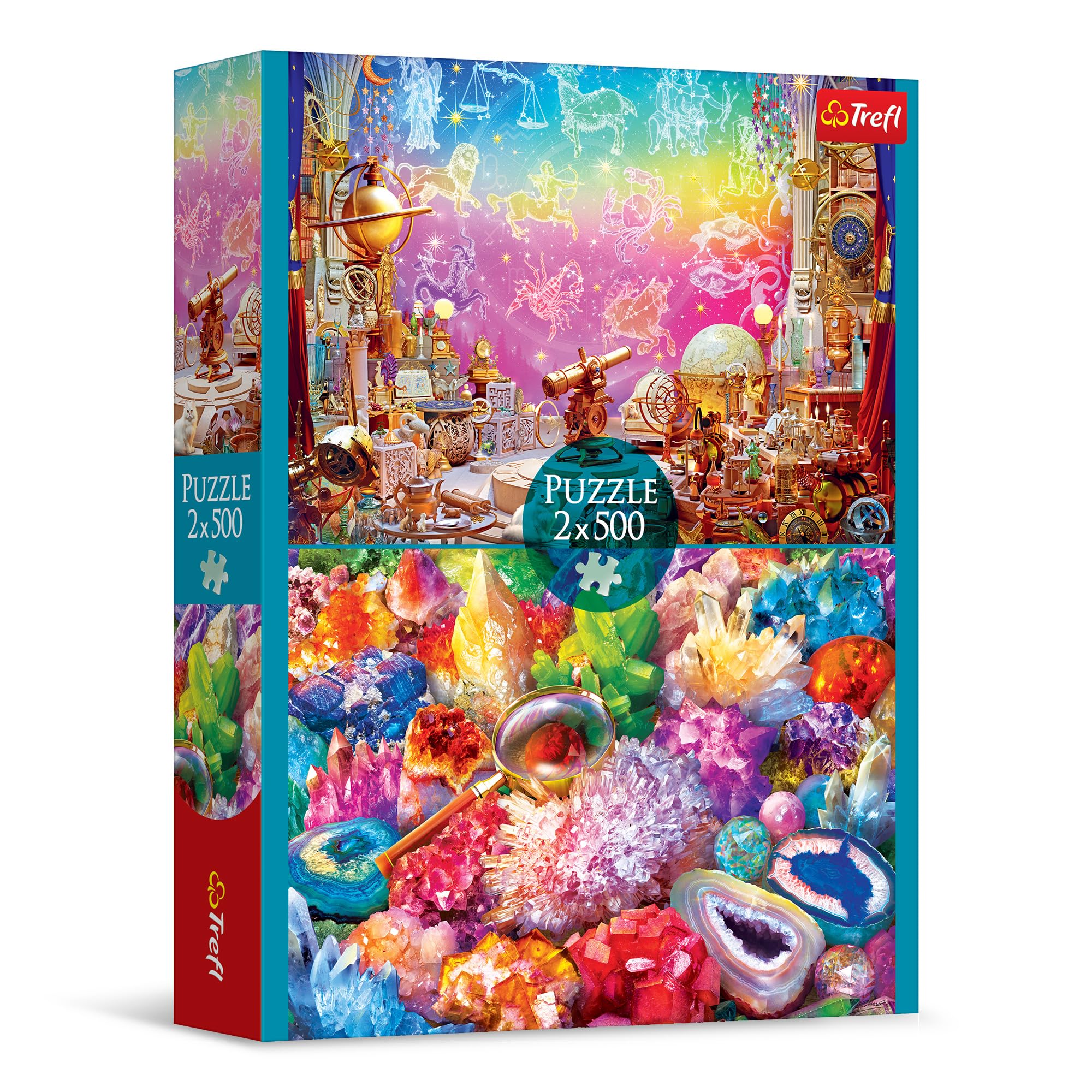 trefl-cosmos-cristaux-lot-2-puzzles-500-pi-ces image 1