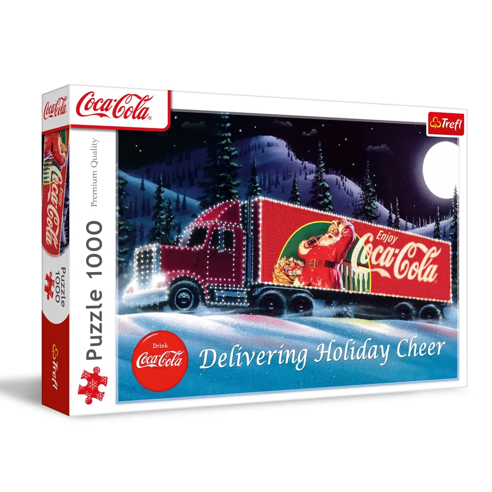 trefl-red-coca-cola-camion-de-no-l-puzzle-1000-pi-ces image 1
