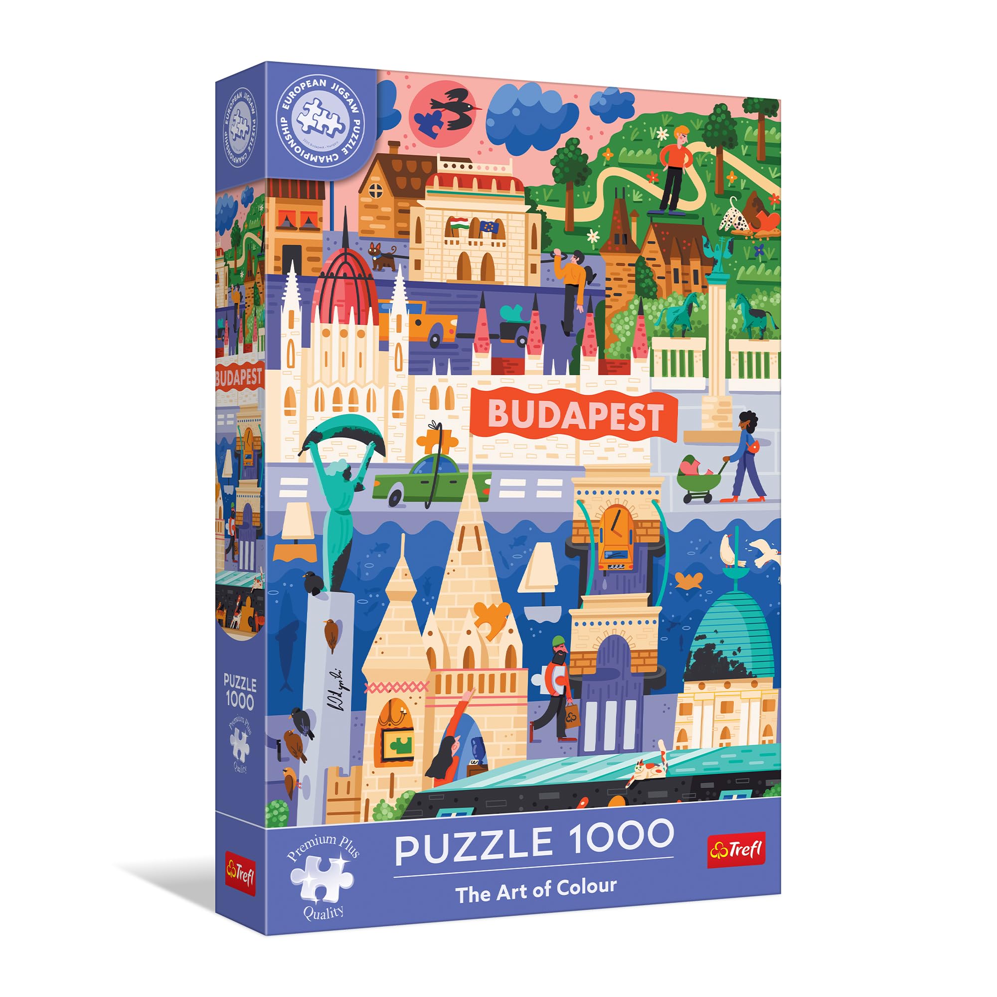 trefl-premium-plus-budapest-puzzle-1000-pieces-art-of-colour image 1